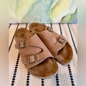 Brown Birkenstock sandals